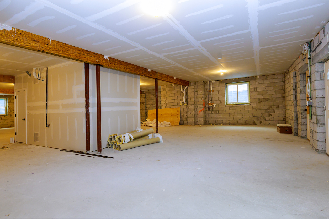 In The Middle Of Finishing A Basement With New Walls Ceilings And Floors 